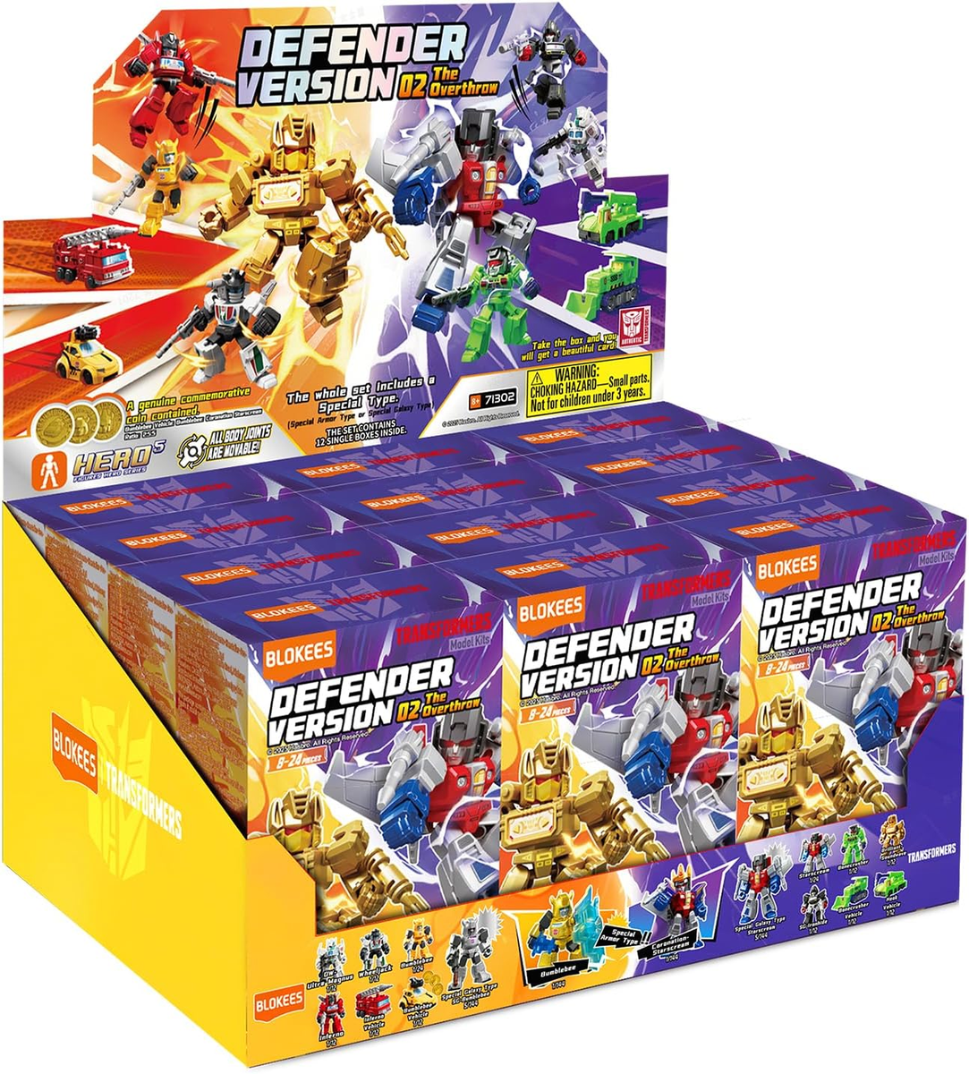 Blokees - Transformers Blind Box - Defender Version 02 - 71302 The Overthrow 5.5CM