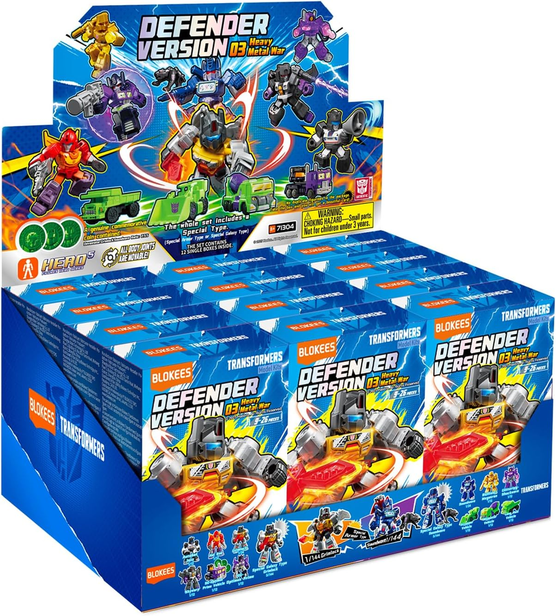 Blokees - Transformers Blind Box - Defender Version 03 - 71304 Heavy Metal War 5.5CM