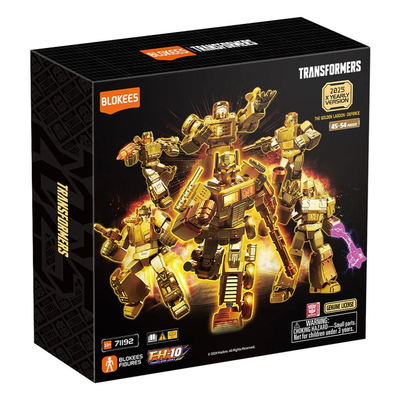 Blokees - Transformers - X Yearly Version - 71192 Gold The Golden Lagoon-Defence 6 Action Figure Kit