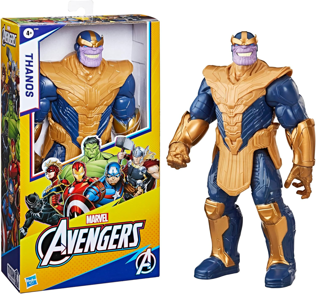 HASBRO - Marvel Avengers Titan Hero Series Blast Gear, Action figure di Thanos 30CM