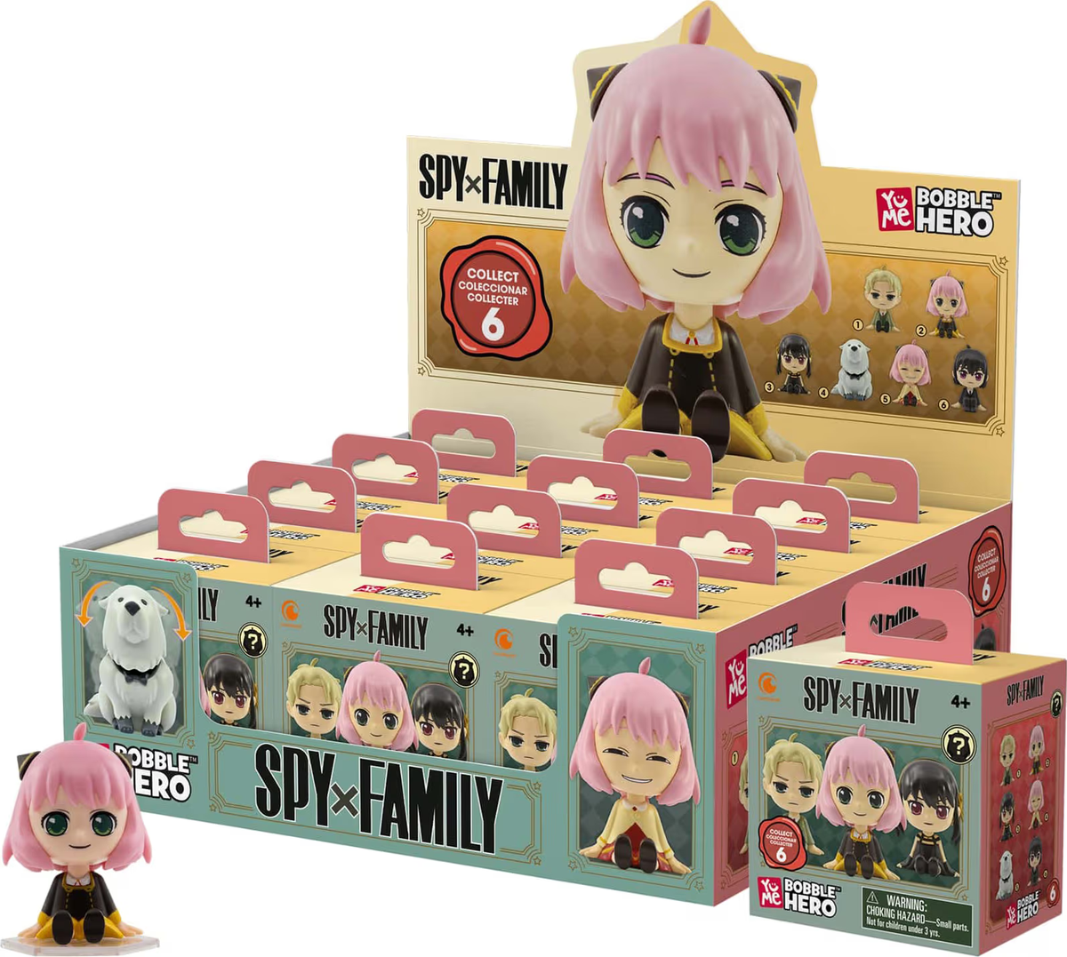 YuMe Blind Box - Bobble Hero - Spy x Family - PDQ (12 Units) 11520