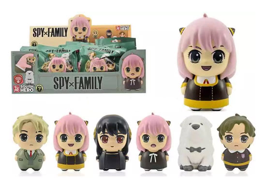 YuMe Blind Bag - Spy x Family Squish Hero - PDQ (12 Units) 11521