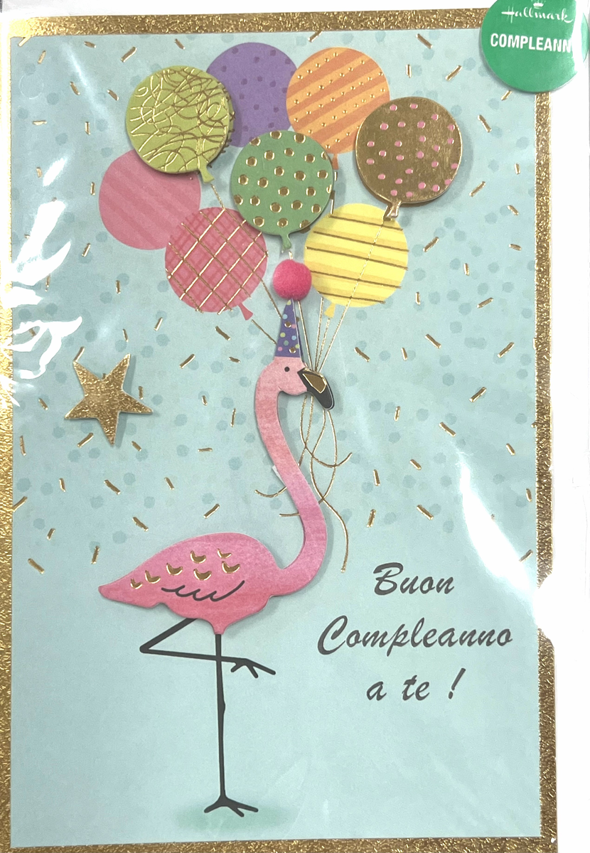 HALLMARK - BIGLIETTI AUGURI 3D PALLONCINI COLORATI - …