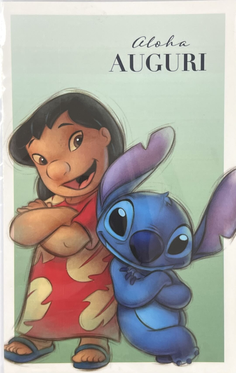 HALLMARK - BIGLIETTI AUGURI LILO & STITCH - ALOHA AUGURI 129735