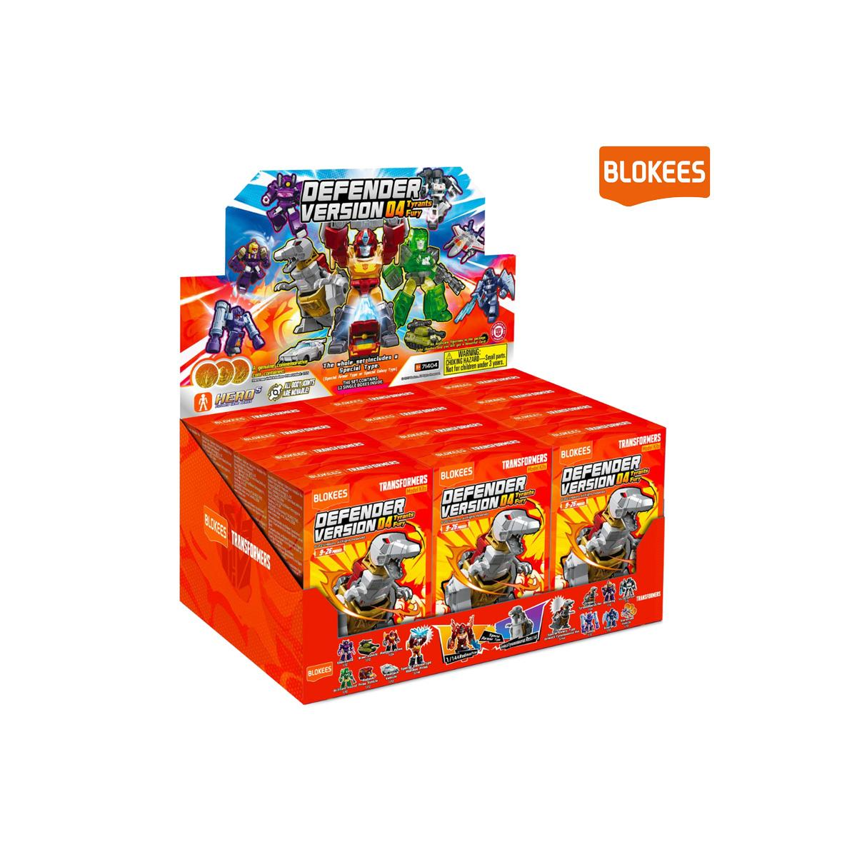 Blokees - Transformers Blind Box - Defender Version 04 - 71404 Tyrants Fury 5.5CM