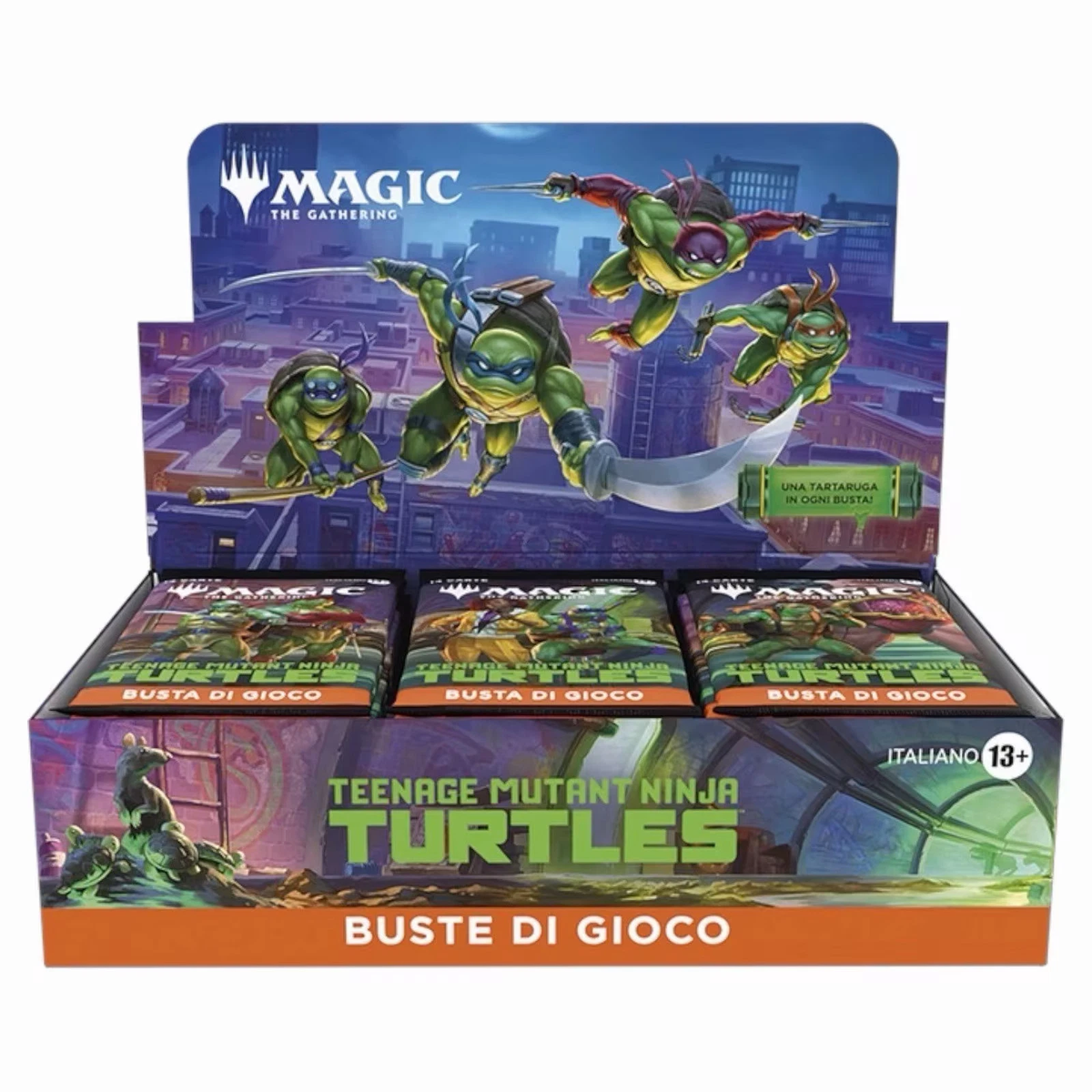 MAGIC THE GATHERING BOX PLAY BOOSTER - TEENAGE MUTANT NINJA TURTLES (30 BUSTE) 14 CARTE - ITA