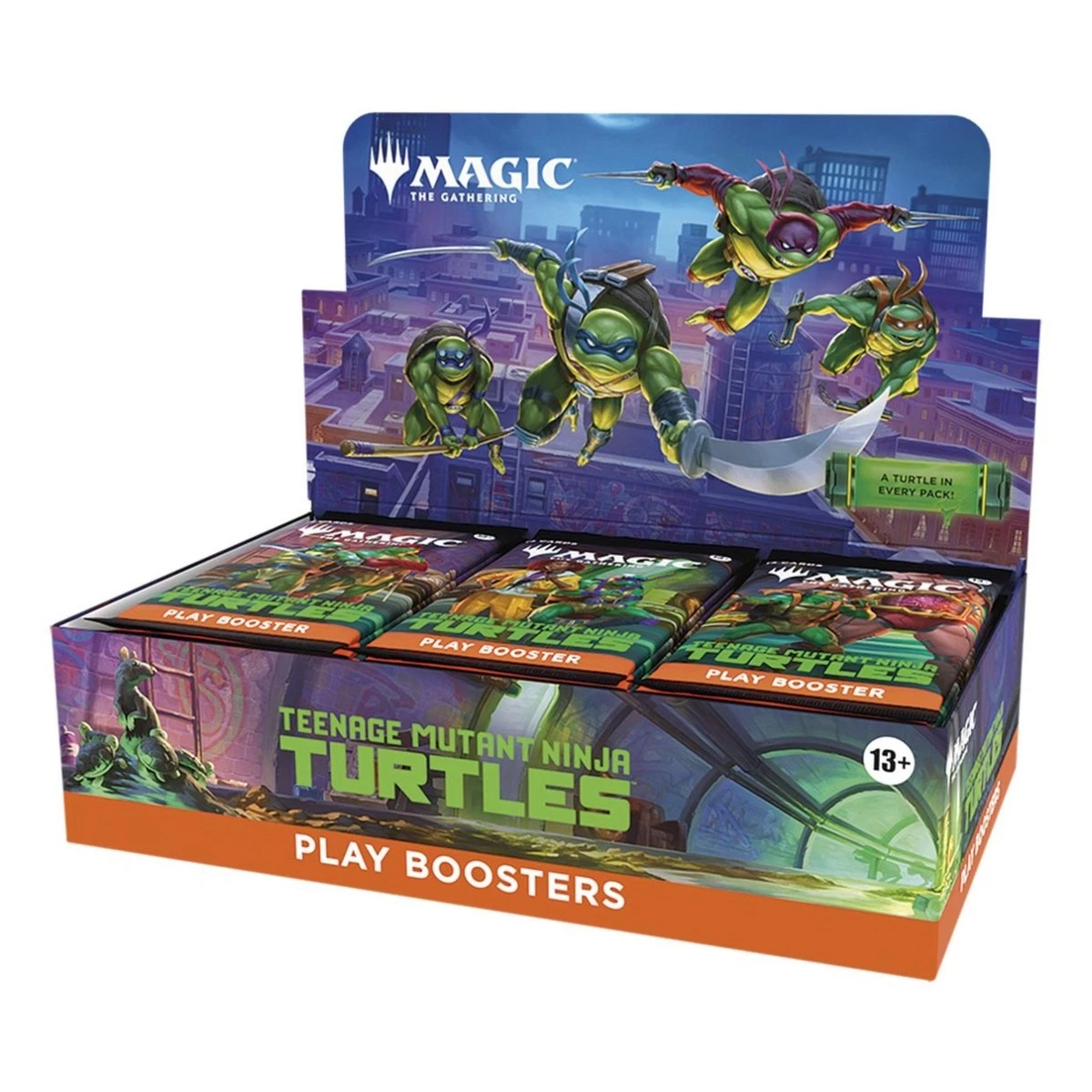 MAGIC THE GATHERING BOX PLAY BOOSTER - TEENAGE MUTANT NINJA TURTLES (30 BUSTE) 14 CARTE - ENG