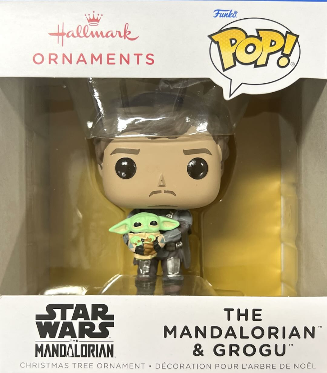 HALLMARK ORNAMENTS - FUNKO STAR WARS THE MANDALORIAN & GROGU