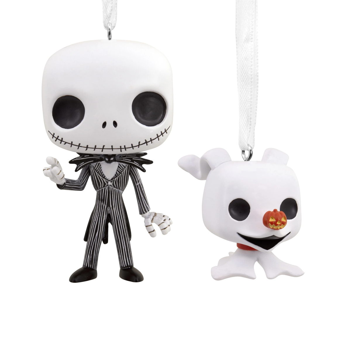 HALLMARK ORNAMENTS - FUNKO BUD THE MIGHTMARE BEFORE CHRISTMAS JACK SKELLINGTON & ZERO