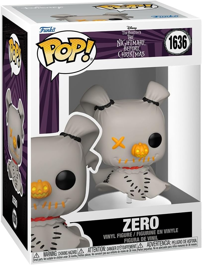 FUNKO POP NIGHTMARE BEFORE CHRISTMAS - VINYL FIGURE 1636 ZERO (PATCHWORK) 9CM