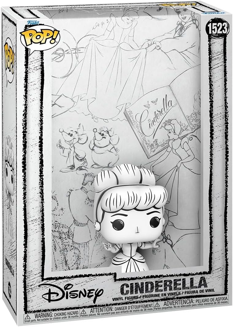 FUNKO POP DISNEY: CINDERELLA - COVERS VINYL FIGURE 1523 CINDERELLA (SKETCHED) 9CM