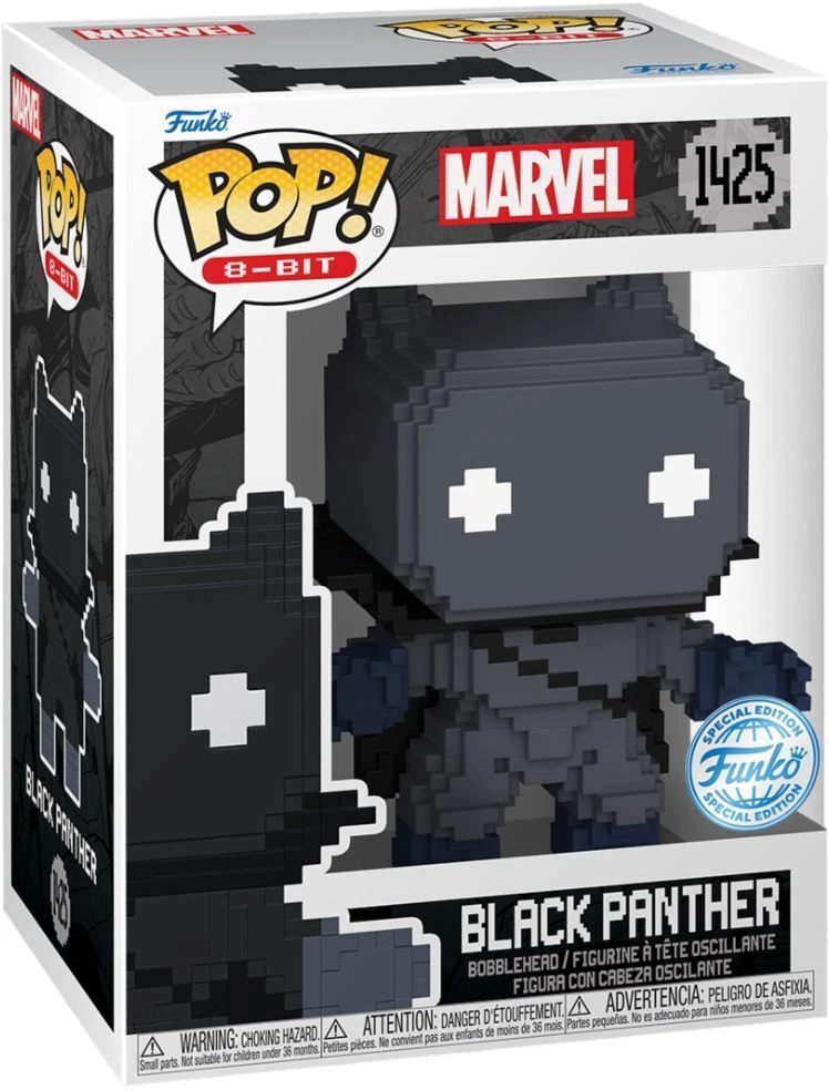 FUNKO POP MARVEL: 8-BIT - VINYL FIGURE 1425 BLACK PANTHER 9CM