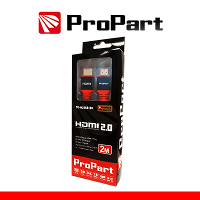 PROPART Cavo HDMI 2.0 HighSpeed 4K 3D con …
