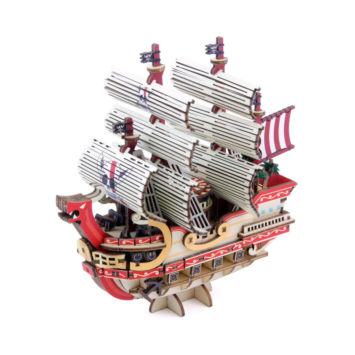 DIY PUZZLE BOAT - ONE PIECE - WA-GU-MI RED FORCE WB66004