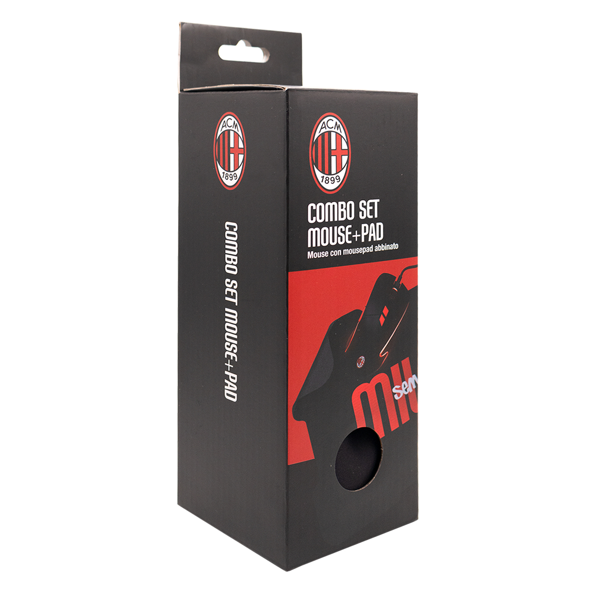 TECHMADE COMBO SET GAMING MOUSE + PAD UFFICIALE MILAN TM-XJG36-MIL