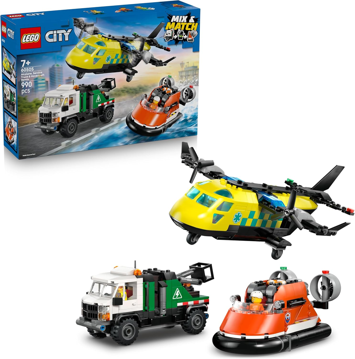 LEGO CITY - Remix aereo, camion di servizio …