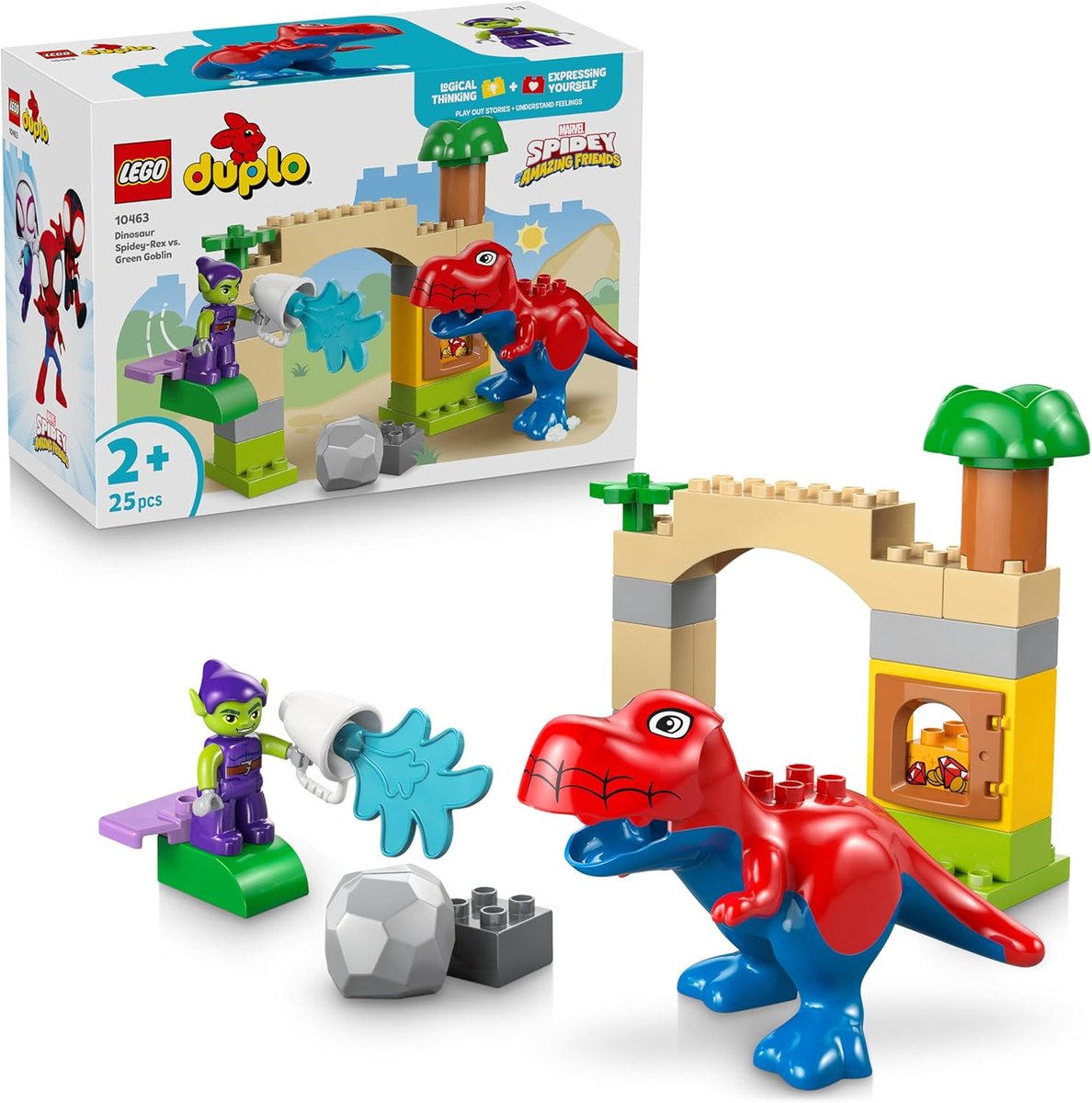 LEGO DUPLO SPYDEY - Dinosauro Spidey-Rex vs. Goblin …