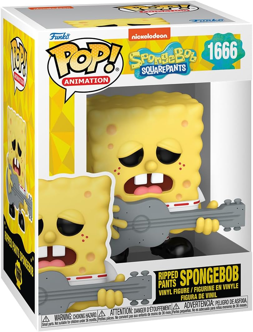 FUNKO POP SPONGEBOB: 25TH ANNIVERSARY - VINYL FIGURE 1666 SPONGEBOB RIPPED PANTS 9CM