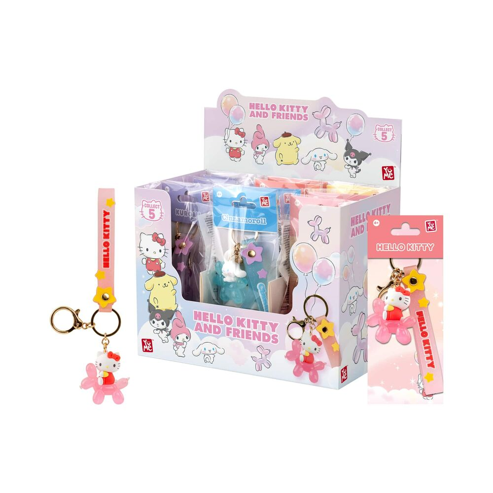 YuMe Keychain - Hello Kitty and Friends Keychain & Strap Balloon Series - PDQ (12 Units) 16310 5CM