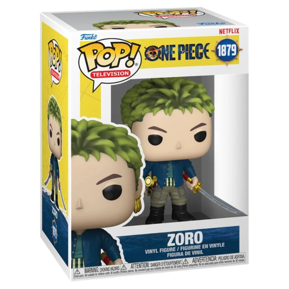 FUNKO POP NETFLIX: ONE PIECE (LIVE ACTION) - VINYL FIGURE 1879 ZORO 9CM