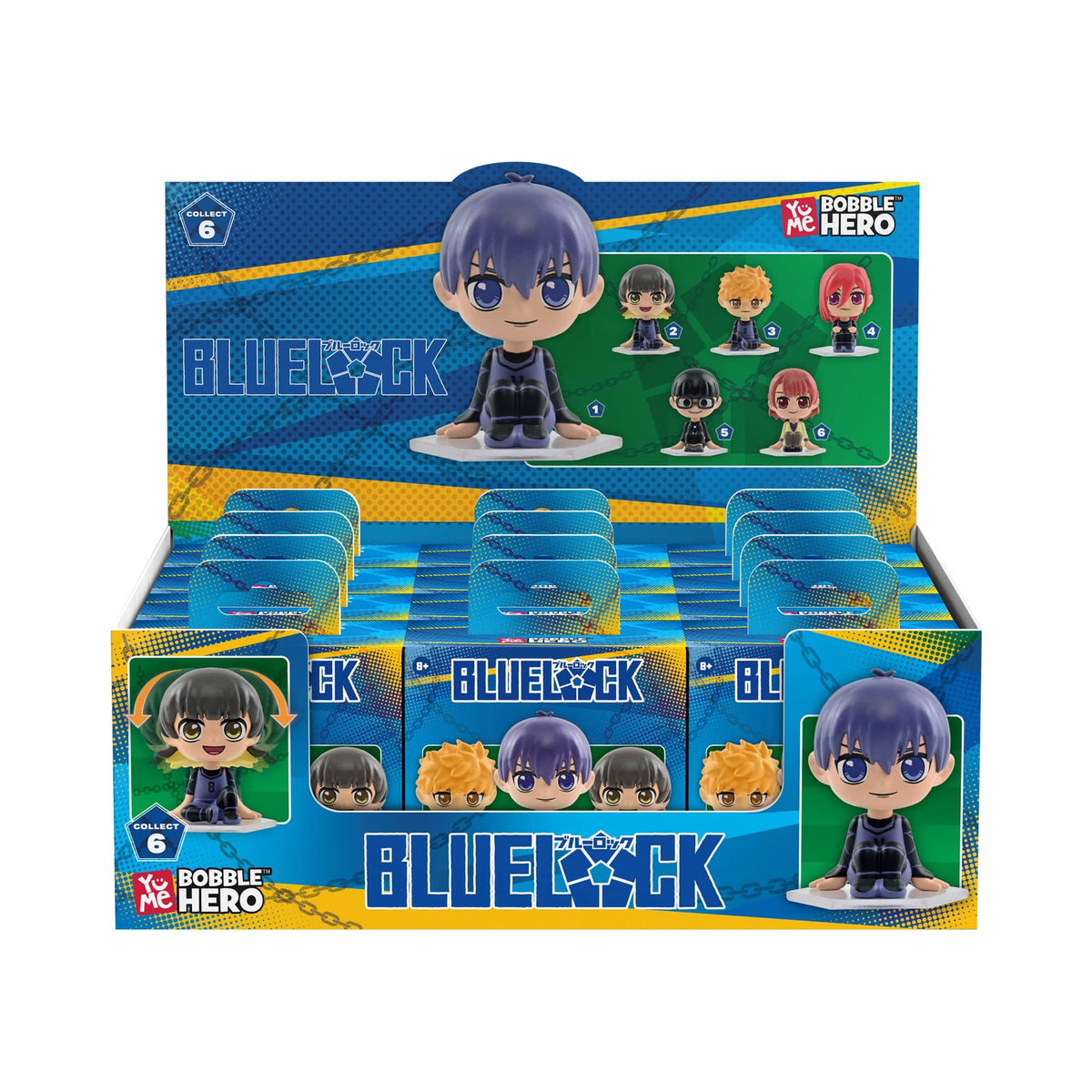YuMe Blind Box - Bobble Hero - Blue Lock - PDQ (12 Units) 11889