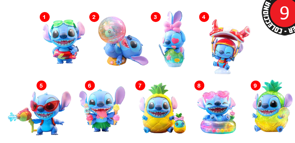 YuMe Blind Box - Cosbi - Stitch on Holiday Series - PDQ (8 Units) 15534 *AGOSTO 2026