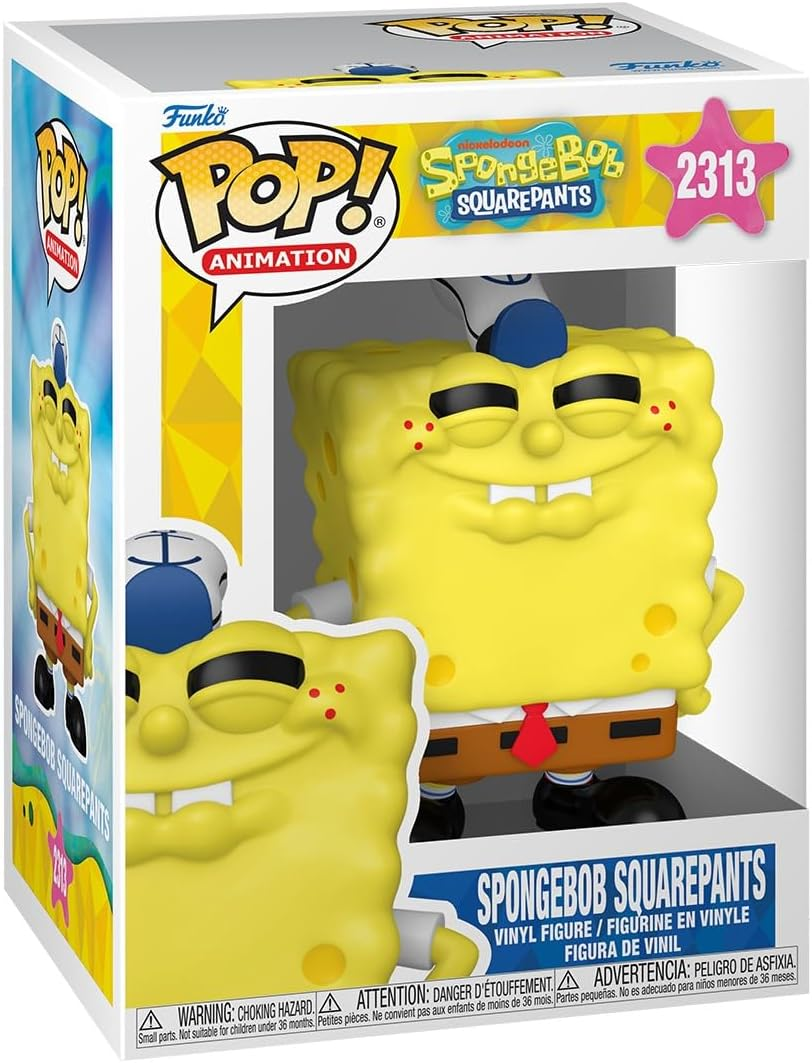 FUNKO POP SPONGEBOB S5 - VINYL FIGURE 2313 SPONGEBOB SQUAREPANTS (GRINNING) 9CM 90363