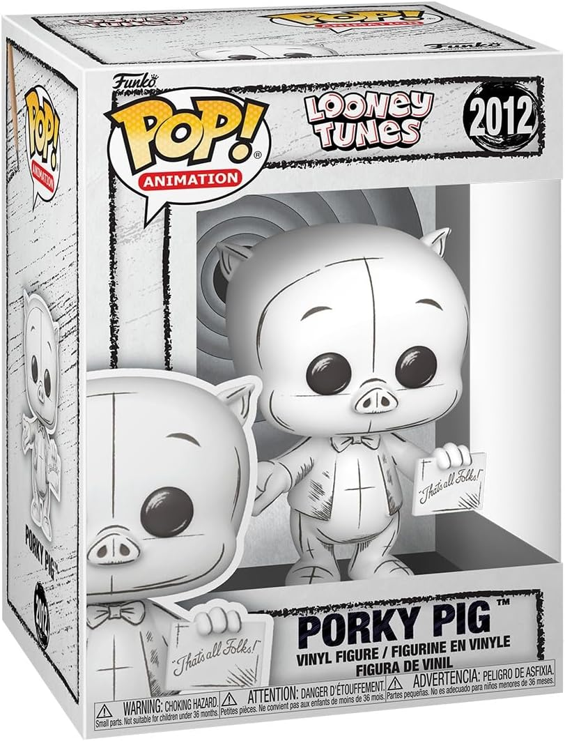 FUNKO POP LOONEY TUNES - VINYL FIGURE 2012 PORKY PIG (SKETCHED) 9CM 31/03/2026