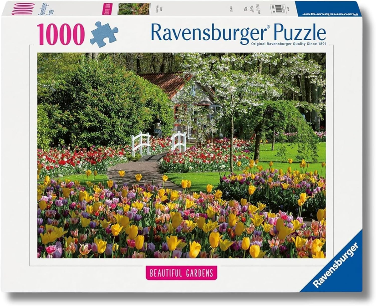 Ravensburger Puzzle 1000 PC Highlight: Beautiful Gardens - Parco Keukenhof, Paesi Bassi 12000851