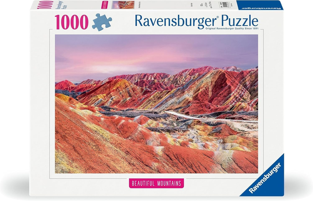 Ravensburger Puzzle 1000 PC Highlight: Beautiful Mountains - Montagne Arcobaleno, Cina 12000252