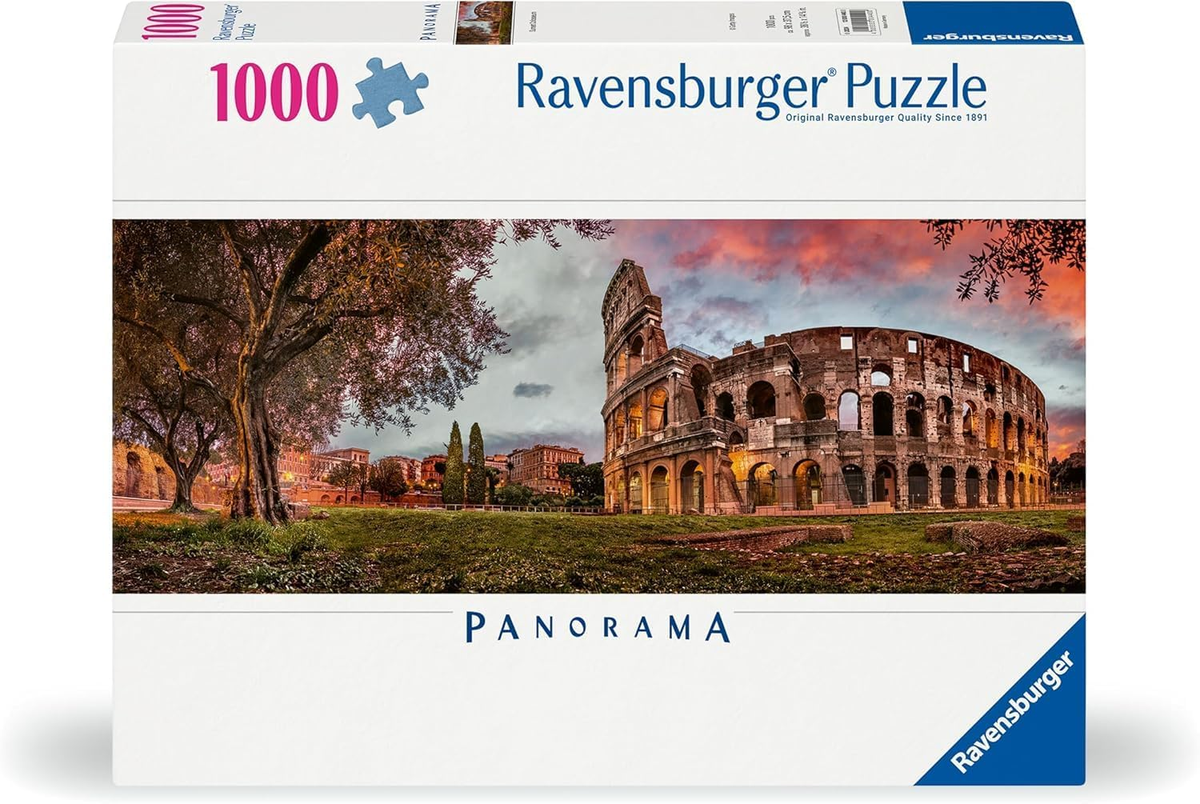 Ravensburger Puzzle 1000 PC Panorama - Colosseo al tramonto 12000440