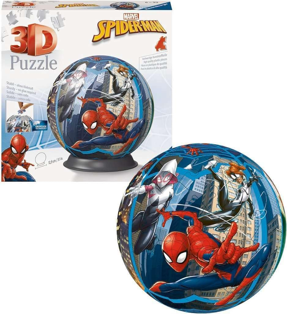 Ravensburger Puzzle 3D - Puzzleball 72 pc - Spiderman 11563