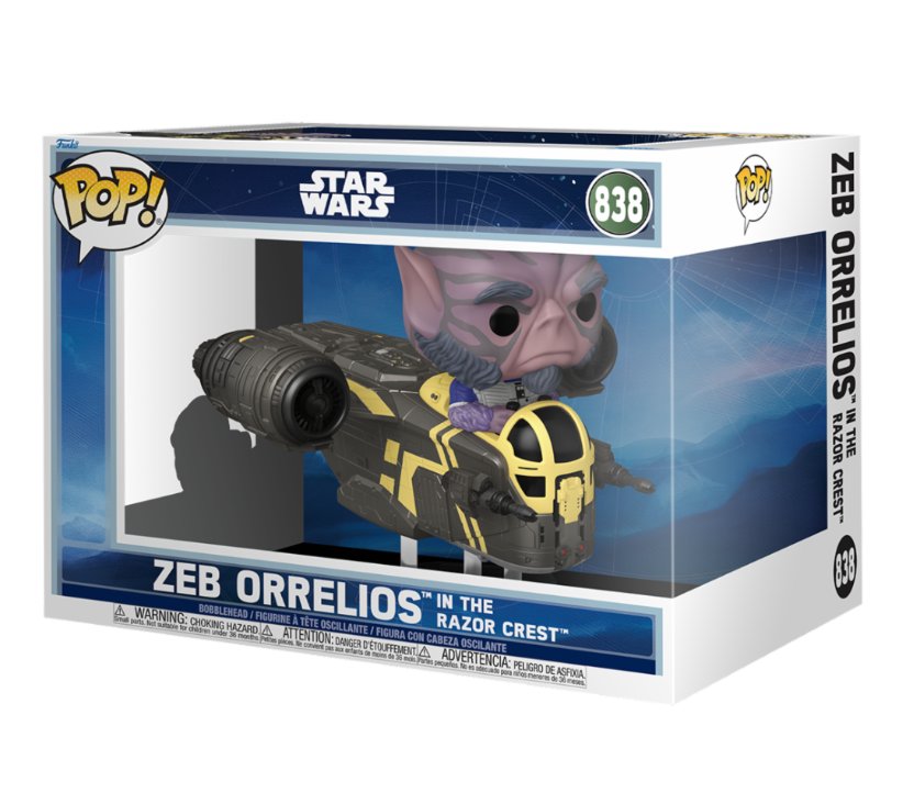 FUNKO POP DELUXE STAR WARS: MANDALORIAN & GROGU (2026) - VINYL FIGURE 838 ZEB ORRELIOS IN THE RAZOR CREST 15CM