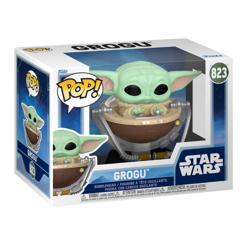 FUNKO POP STAR WARS: MANDALORIAN & GROGU (2026) - VINYL FIGURE 823 GROGU (IN PRAM) 9CM