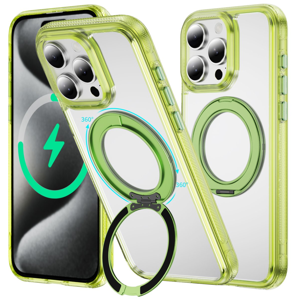 NEWTOP CV74 COVER ROTATING RING APPLE IPHONE 16 PRO