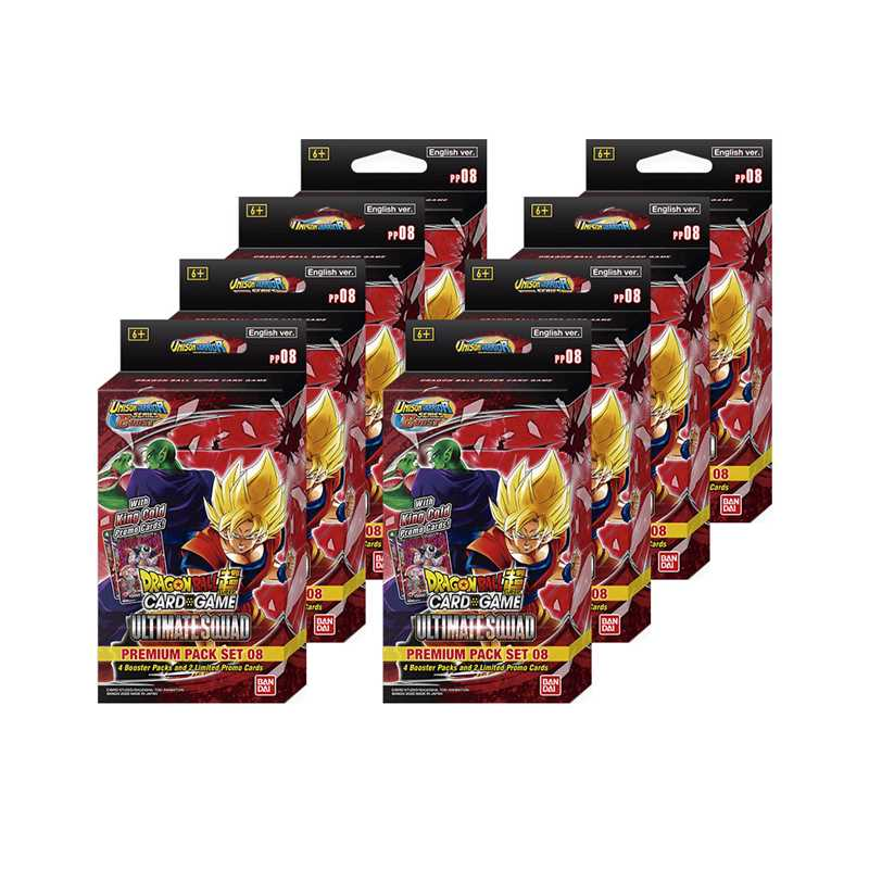 BANDAI Display 8x Dragon Ball Super Premium Pack …