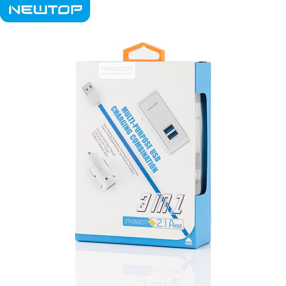 NEWTOP 3 IN1 POWER ADAPTER 2A CON CAVO …