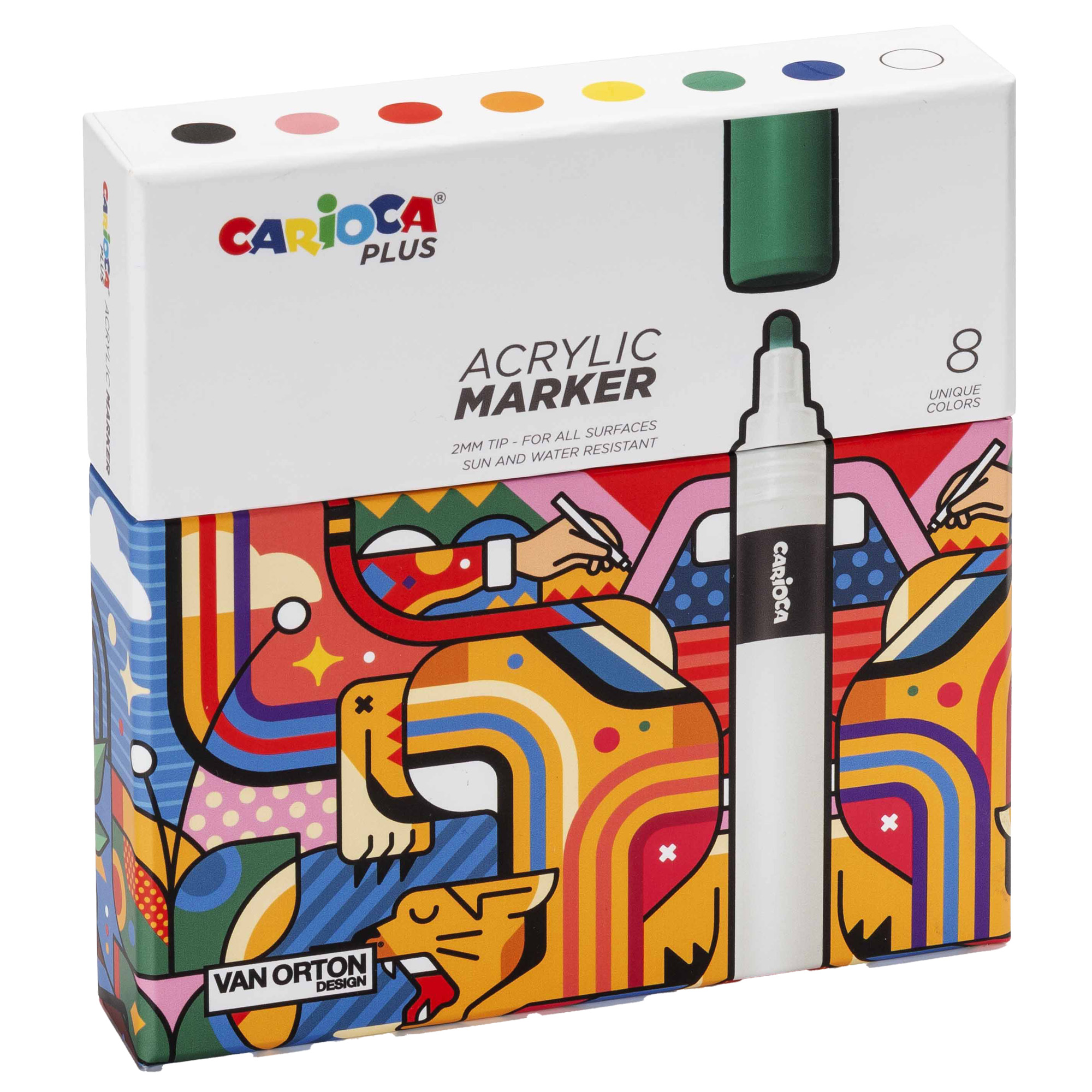 Marcatore acrilico - colori assortiti - Carioca Plus …