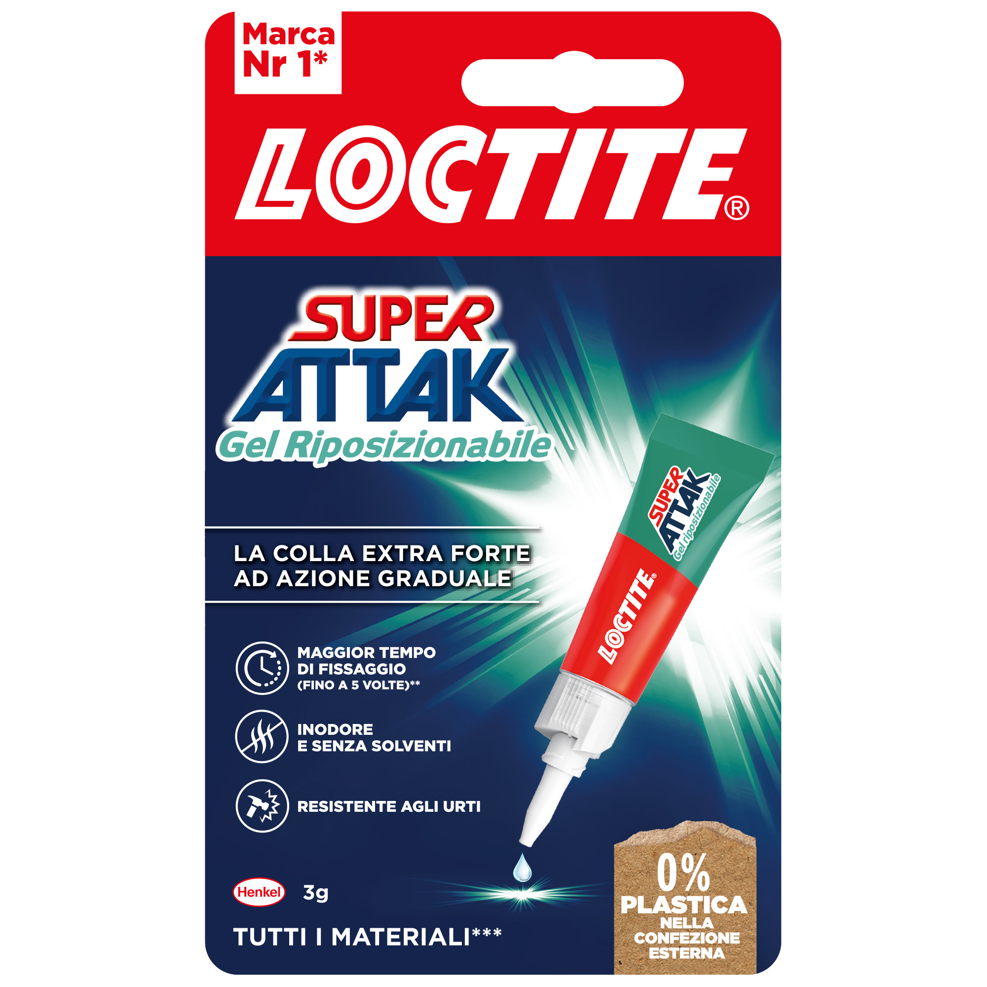 Colla Super Attak Gel Riposizionabile - 3 gr …