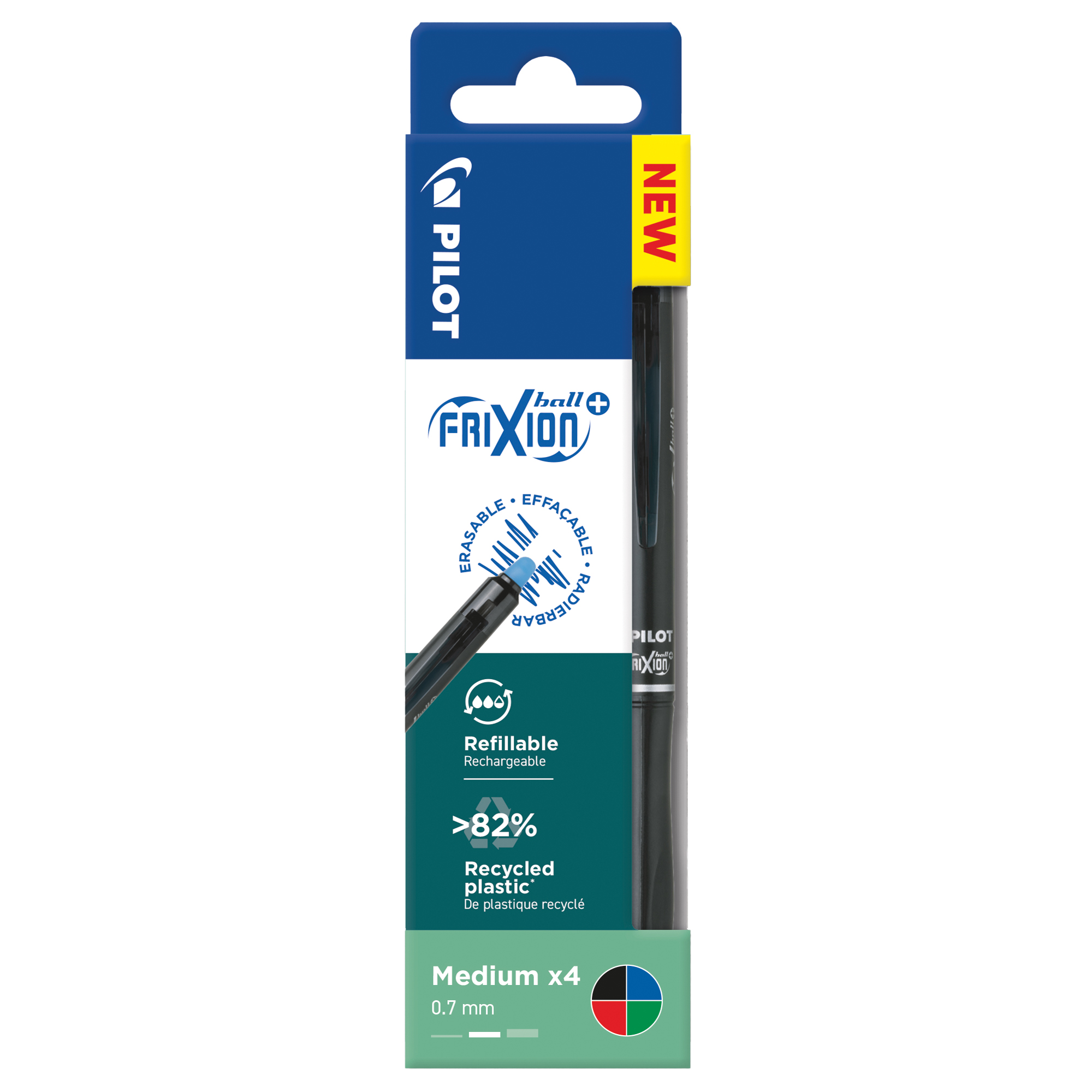 Penna a sfera a scatto FrixionBall+ - punta …