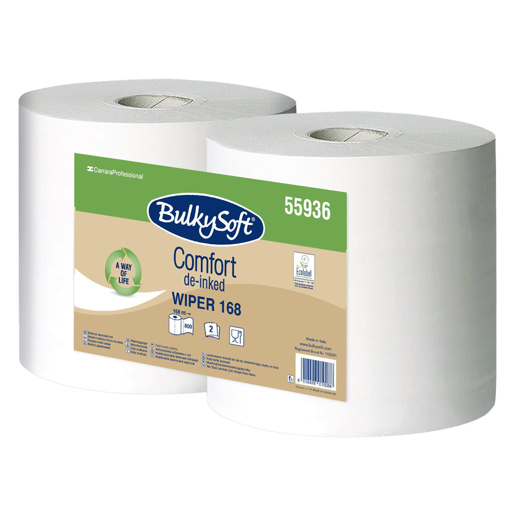 Bobina Multiuso 2 veli Bulkysoft Comfort Wiper 168 …