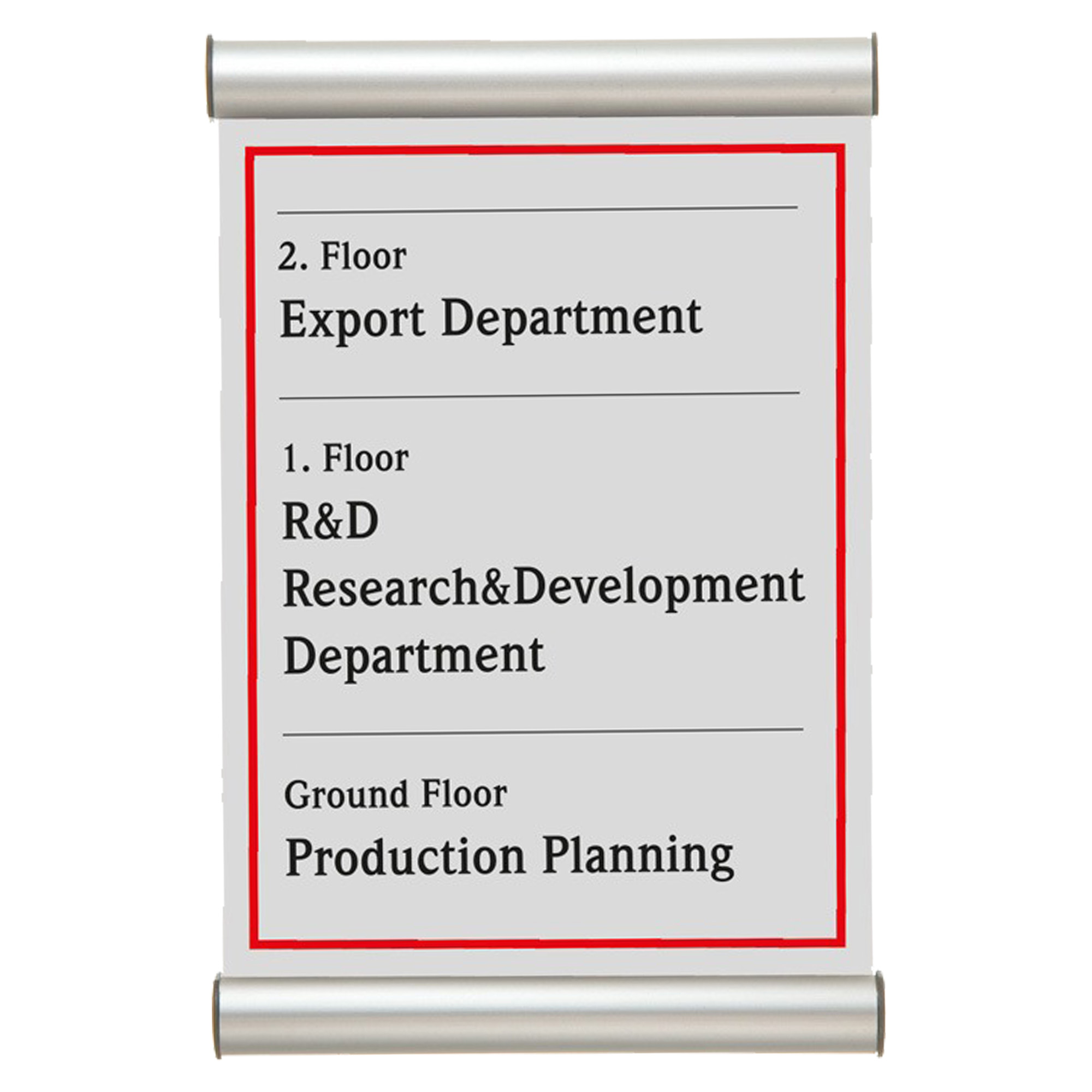 Porta targa appendibile Wall Sign - A6 - …