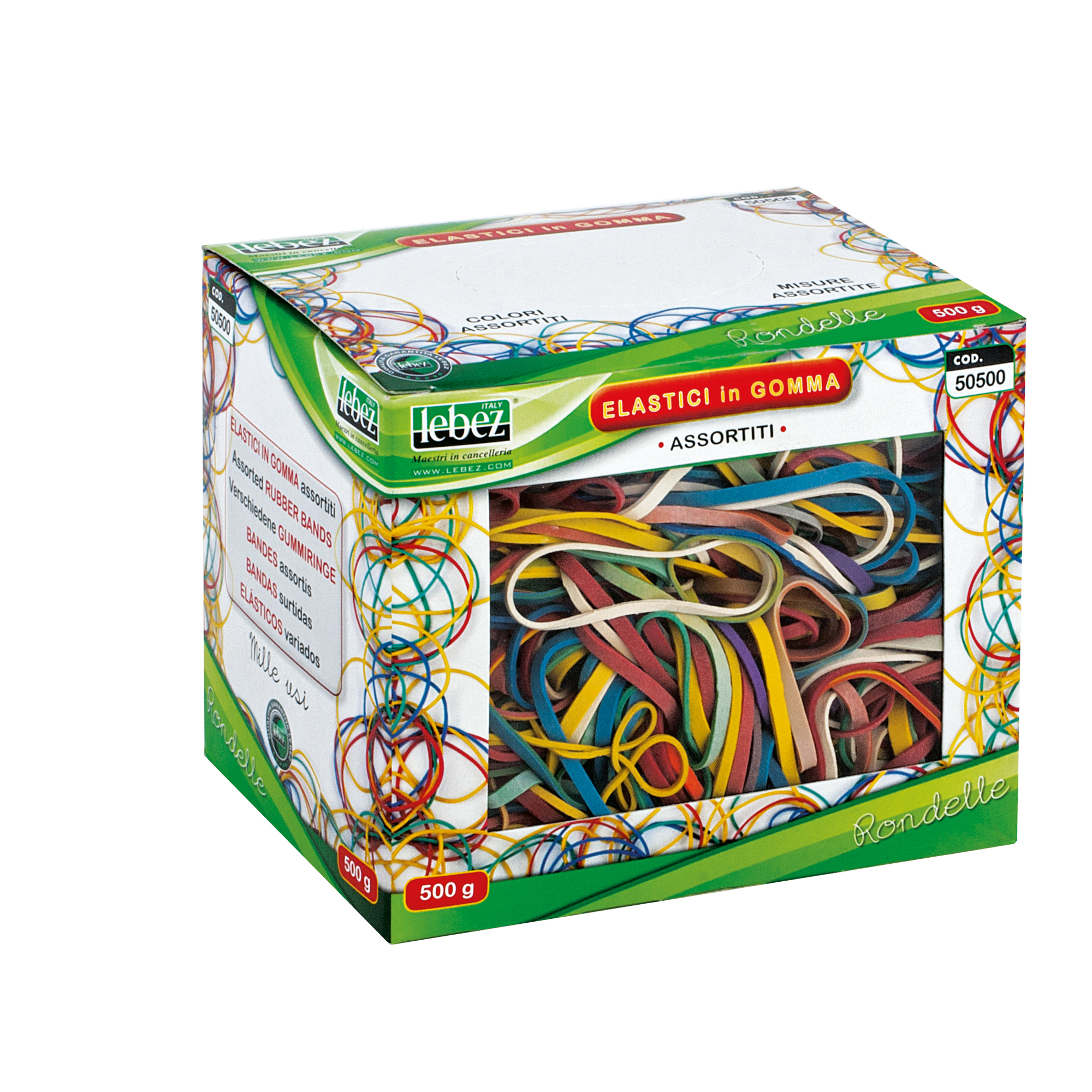 Elastici - misure e colori assortiti - 500 …