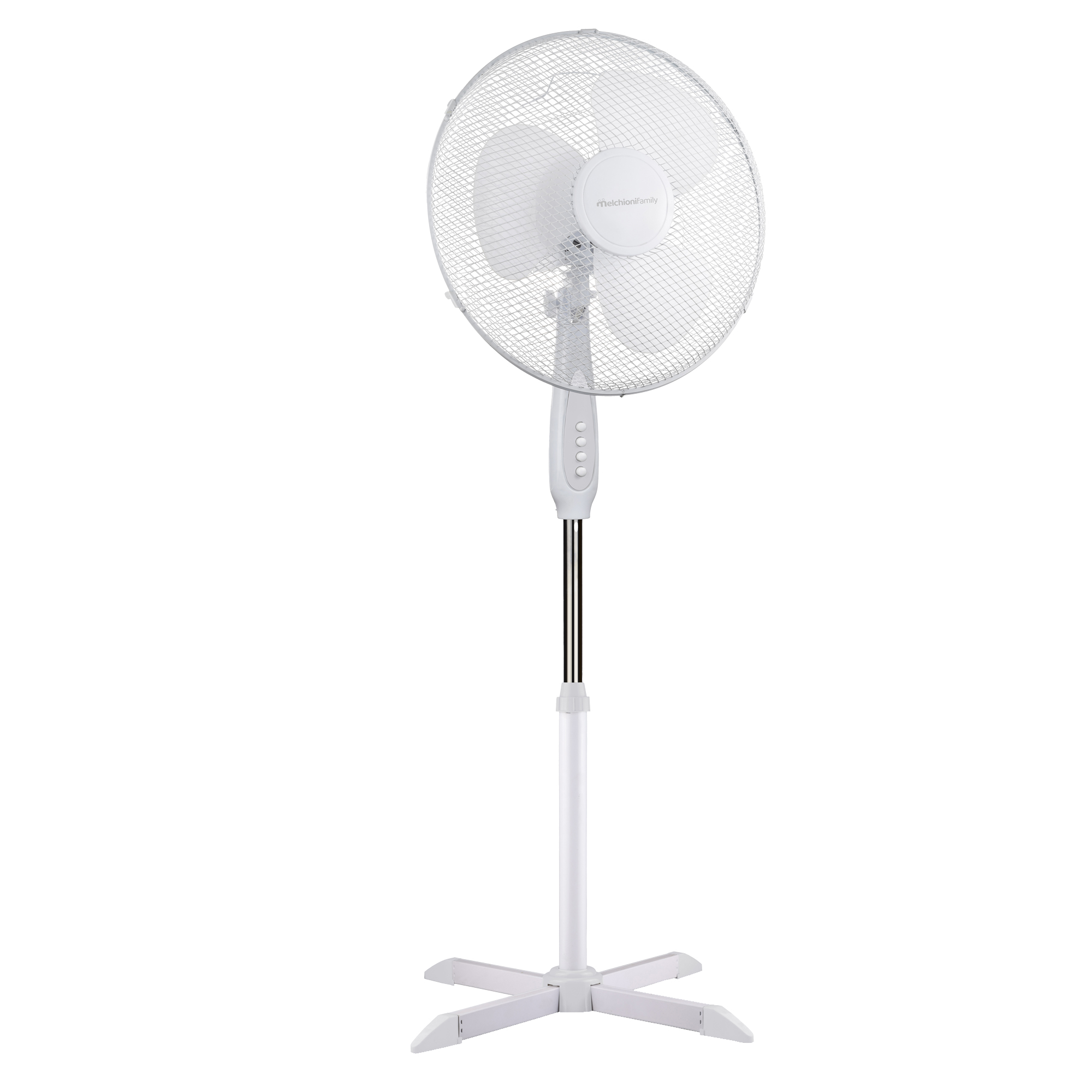 Ventilatore da terra - con piantana - 3 velocità - 40 W - pala diametro 40 cm - Melchioni family