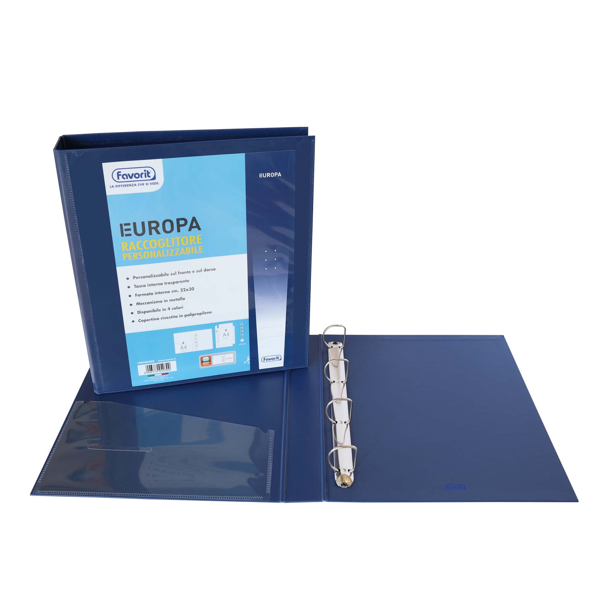 Raccoglitore personalizzabile Europa - 22 x 30 cm …