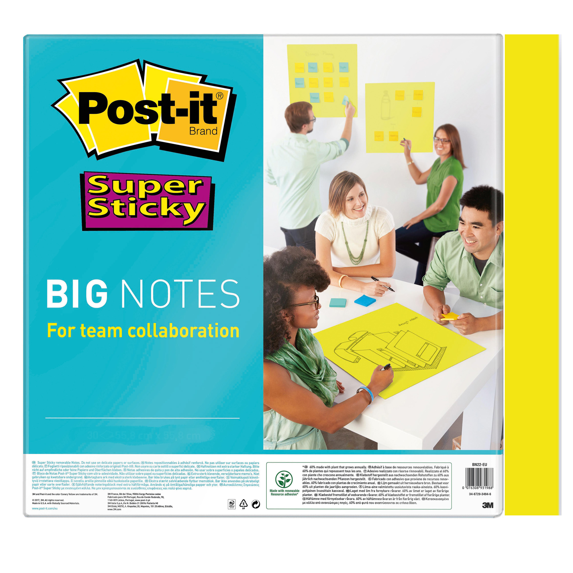 Blocco di fogli Super Sticky Big Notes - …