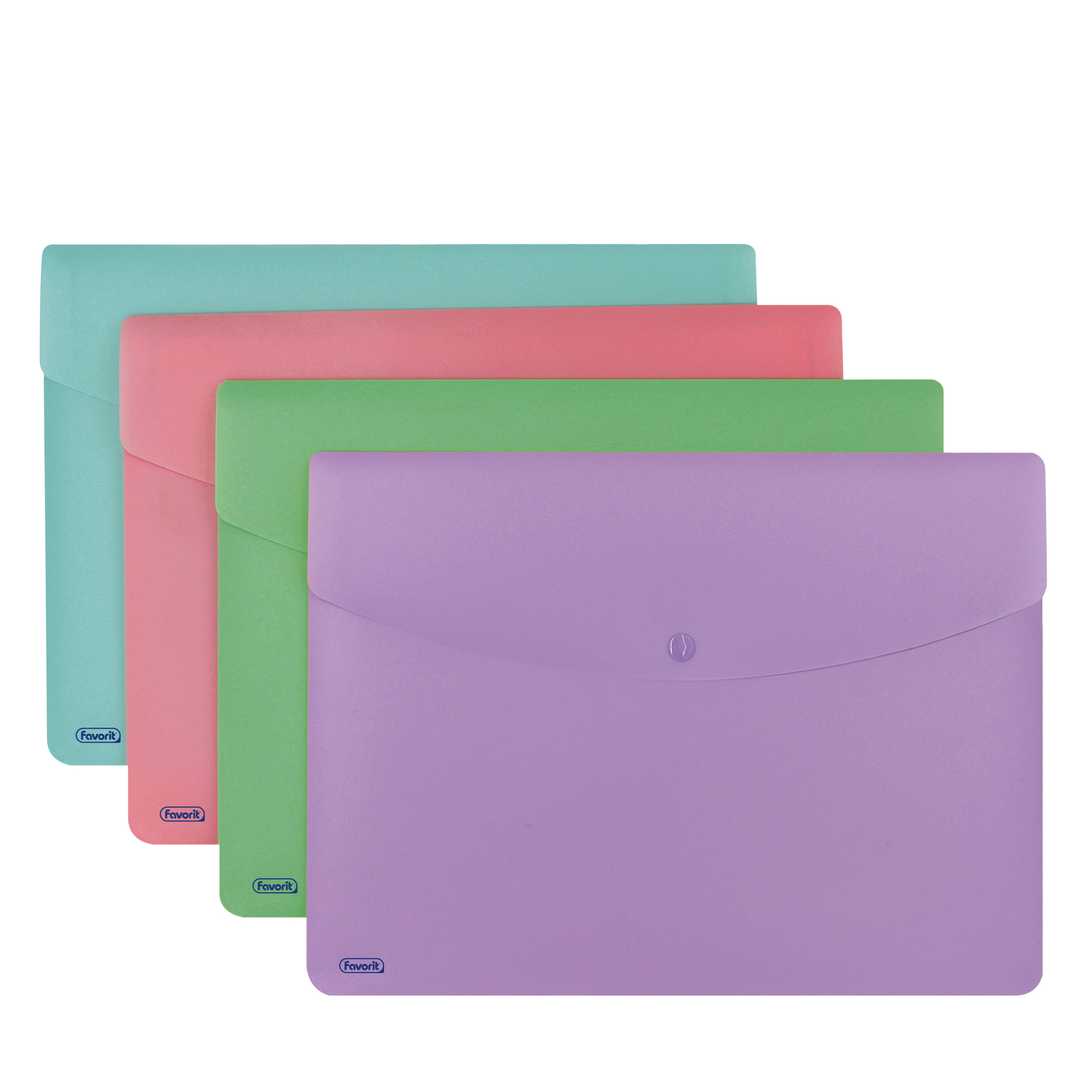 Busta con bottone Pastel - A4 - PP …