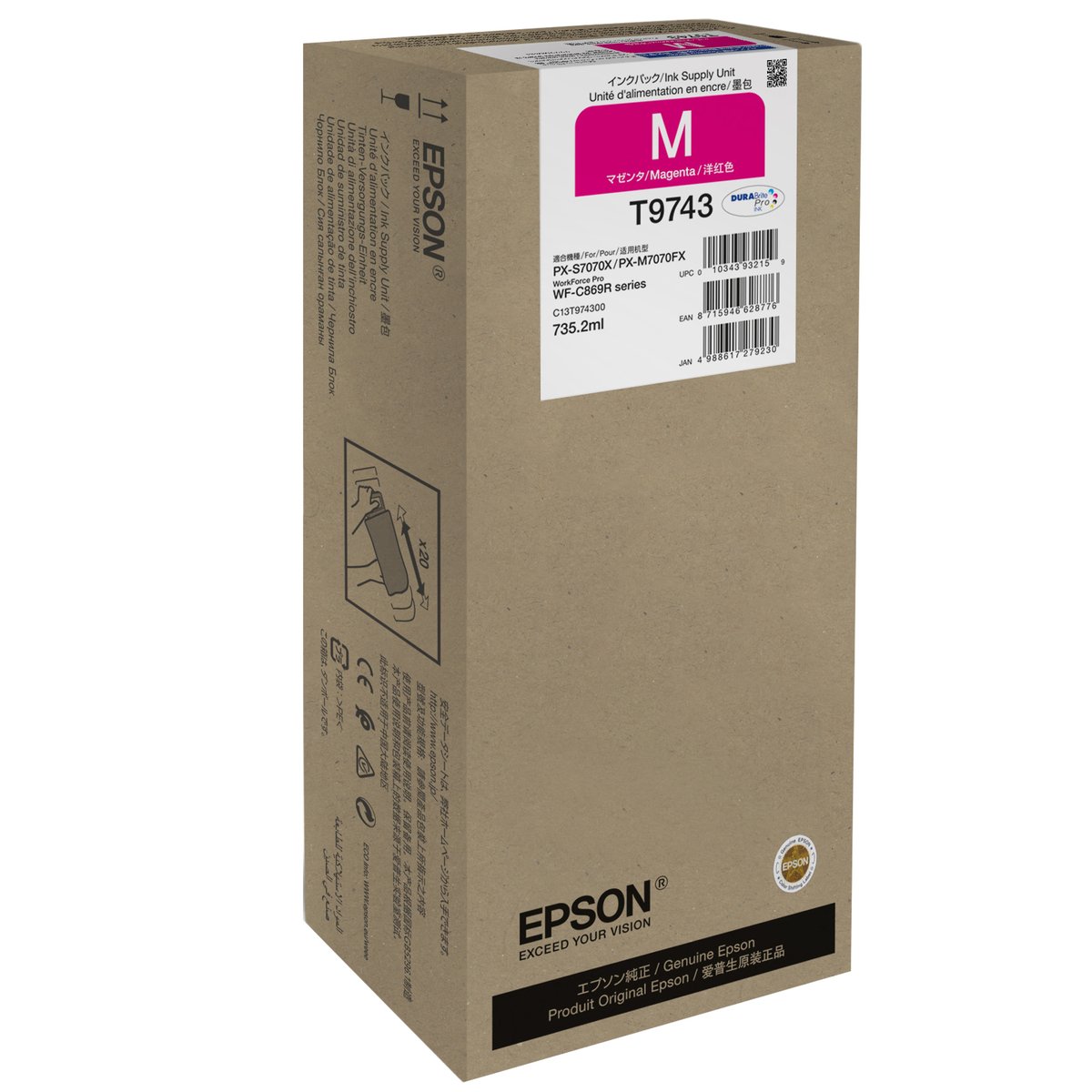 Epson T9743 - 735.2 ml - misura XXL …