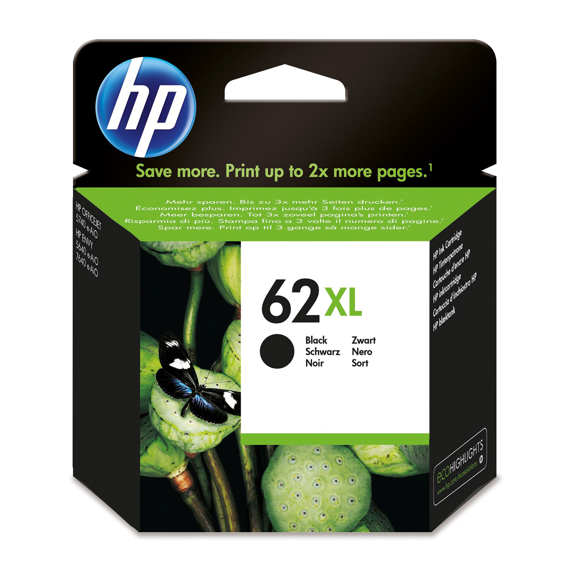 Hp - Cartuccia ink originale - 62XL - …