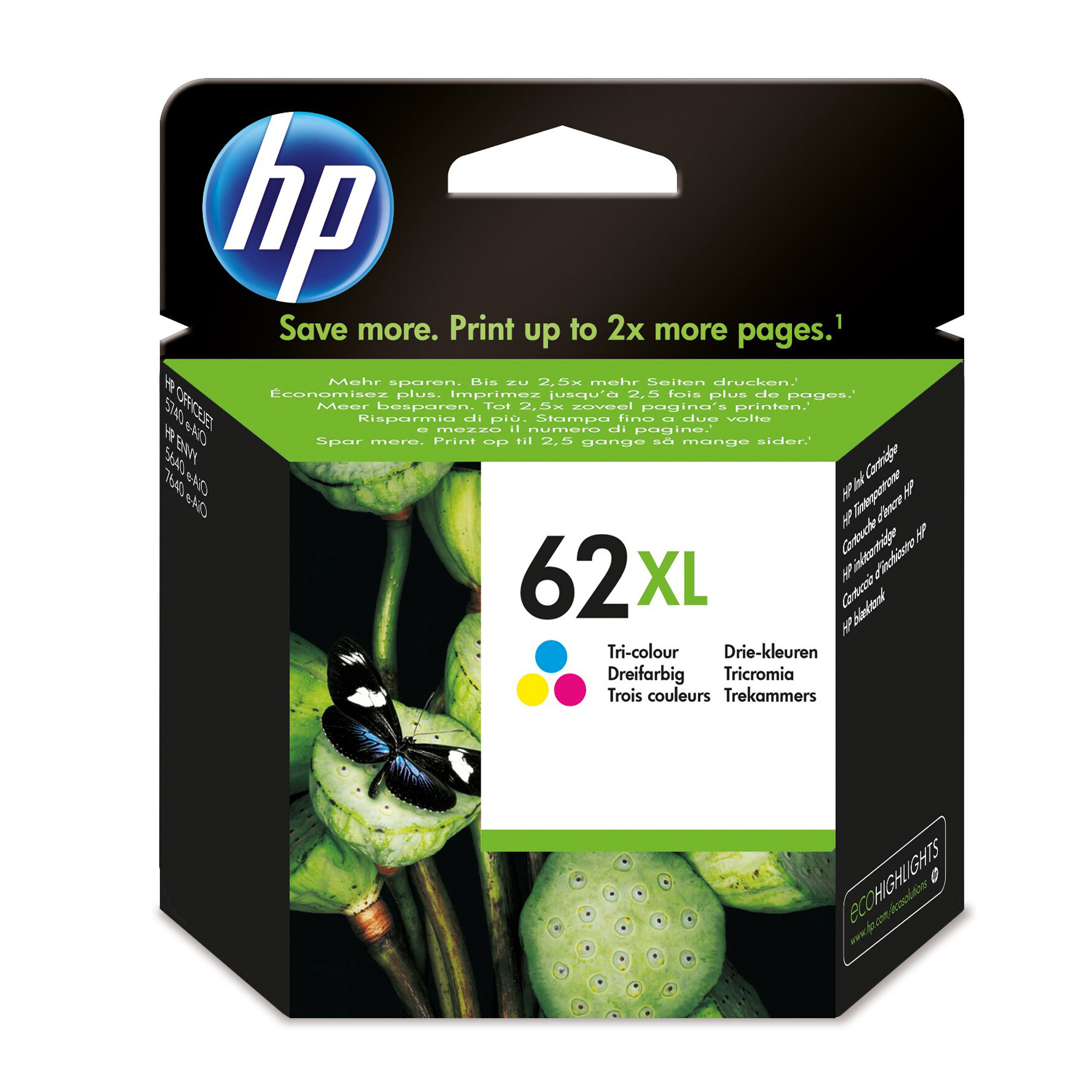 Hp - Cartuccia ink originale - 62XL - …